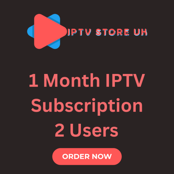 1 Month IPTV Subscription 2 Users